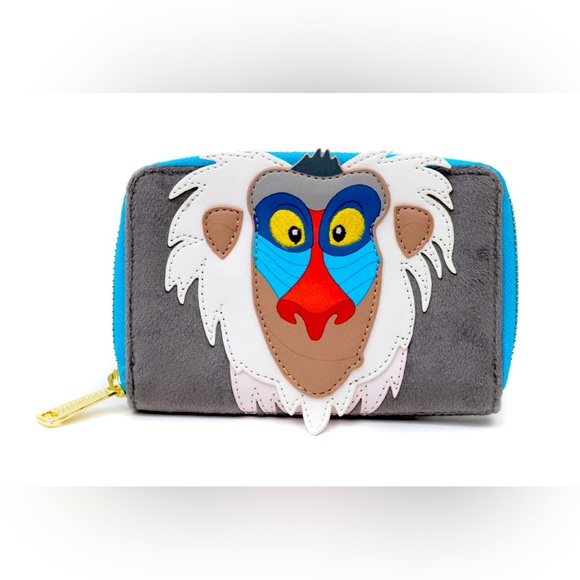 New Loungefly - Disney The Lion King Rafiki Wallet - 5” W x 4” H x 1” D - Picture 1 of 3